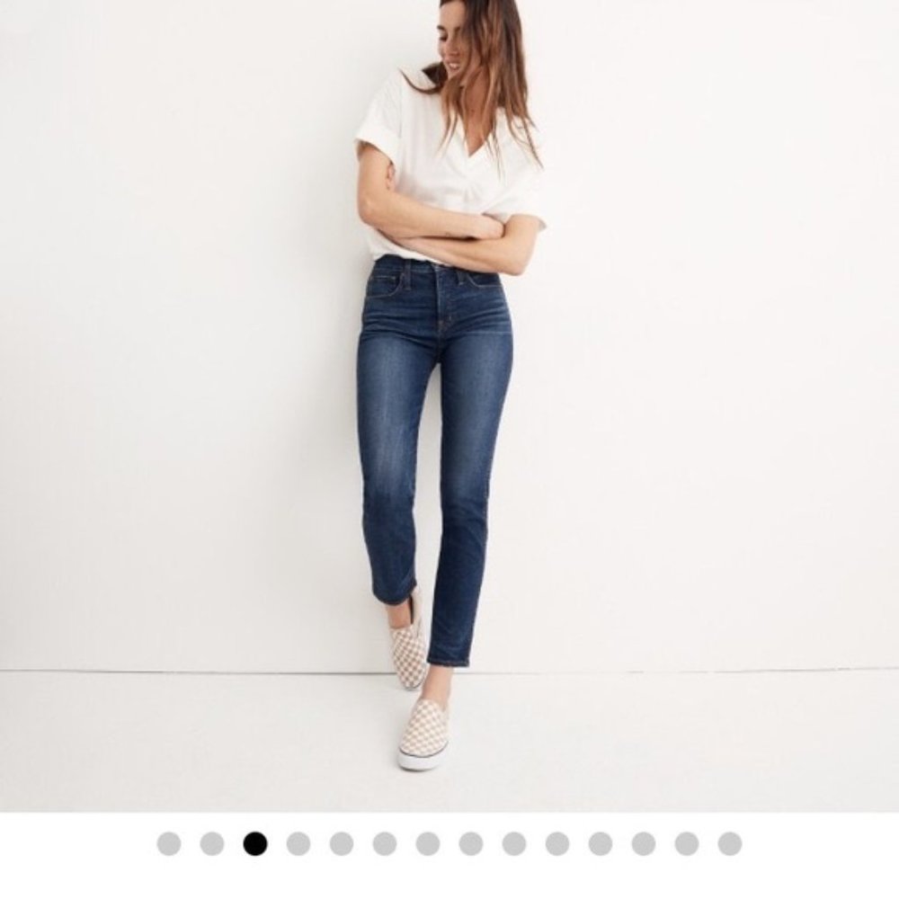 Madewell Slim Straight Jeans in William Wash